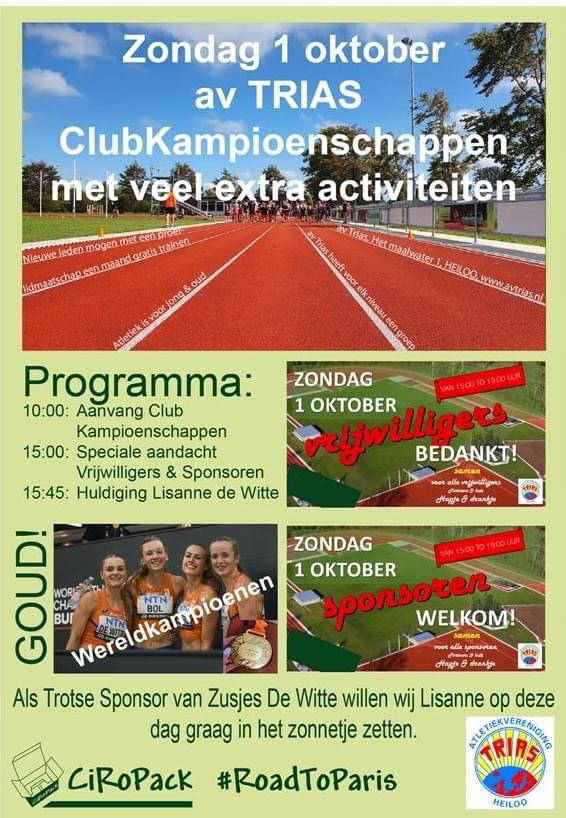 Laatste voorbereidingen voor de mooie huldiging