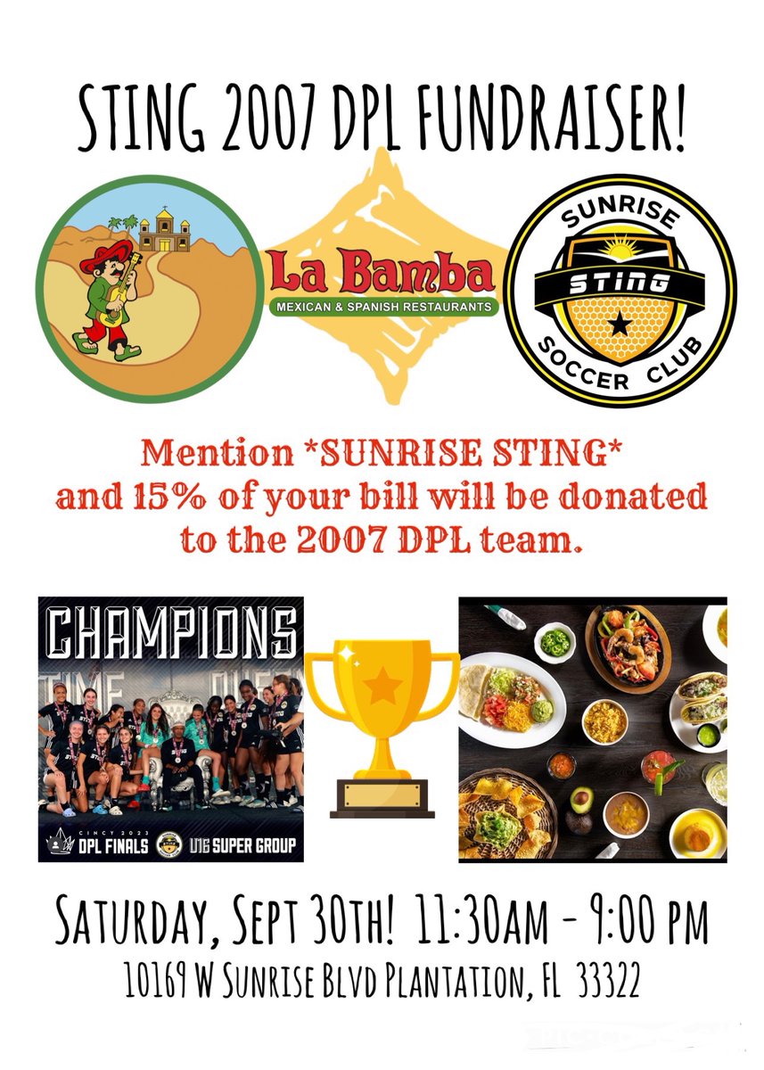 mg_kitkat's tweet photo. Going to enjoy some La Bamba tomorrow. Please mention us or show this flyer. 🐝💛🖤 https://t.co/CAeBFrmIXl