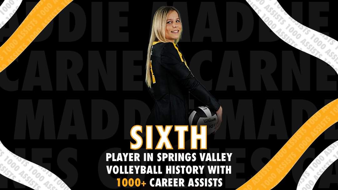 Earlier this month during our match at Mitchell, <a href="/carnes_maddie10/">Maddie Carnes</a> became the sixth Blackhawk to record 1,000 career assists, joining Caity Pierce, Emily Carnes, Aerie Acuff, Hayley Morin, and <a href="/leighcarness/">leigh</a>.