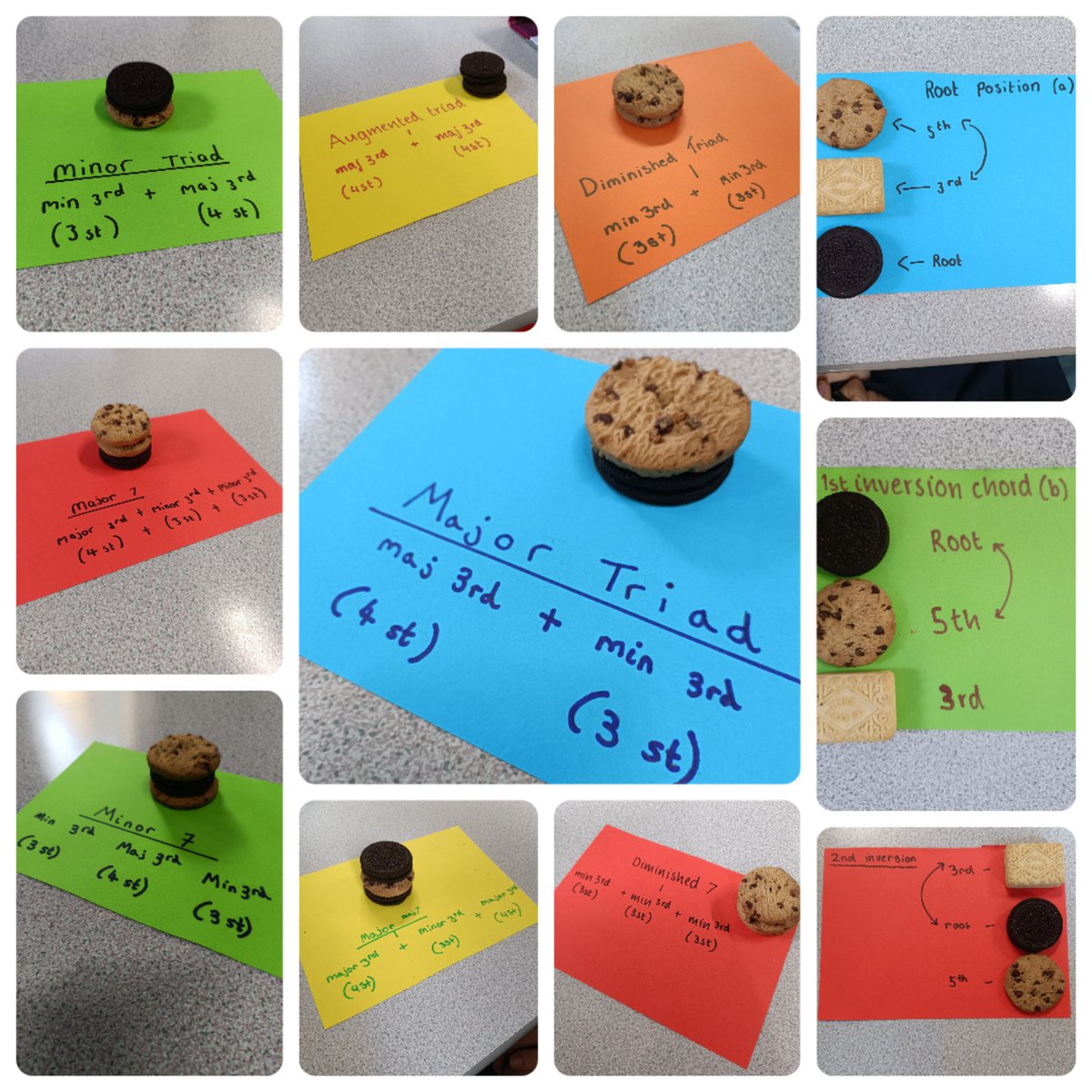 A delicious end to the week with our Year 10 GCSE Music students this morning...revising key concepts studied last lesson by stacking biscuits to represent the combinations of different intervals in chords! 🍪🎶

<a href="/Tranby_school/">Tranby</a> #inspiringpassion #nurturingpotential