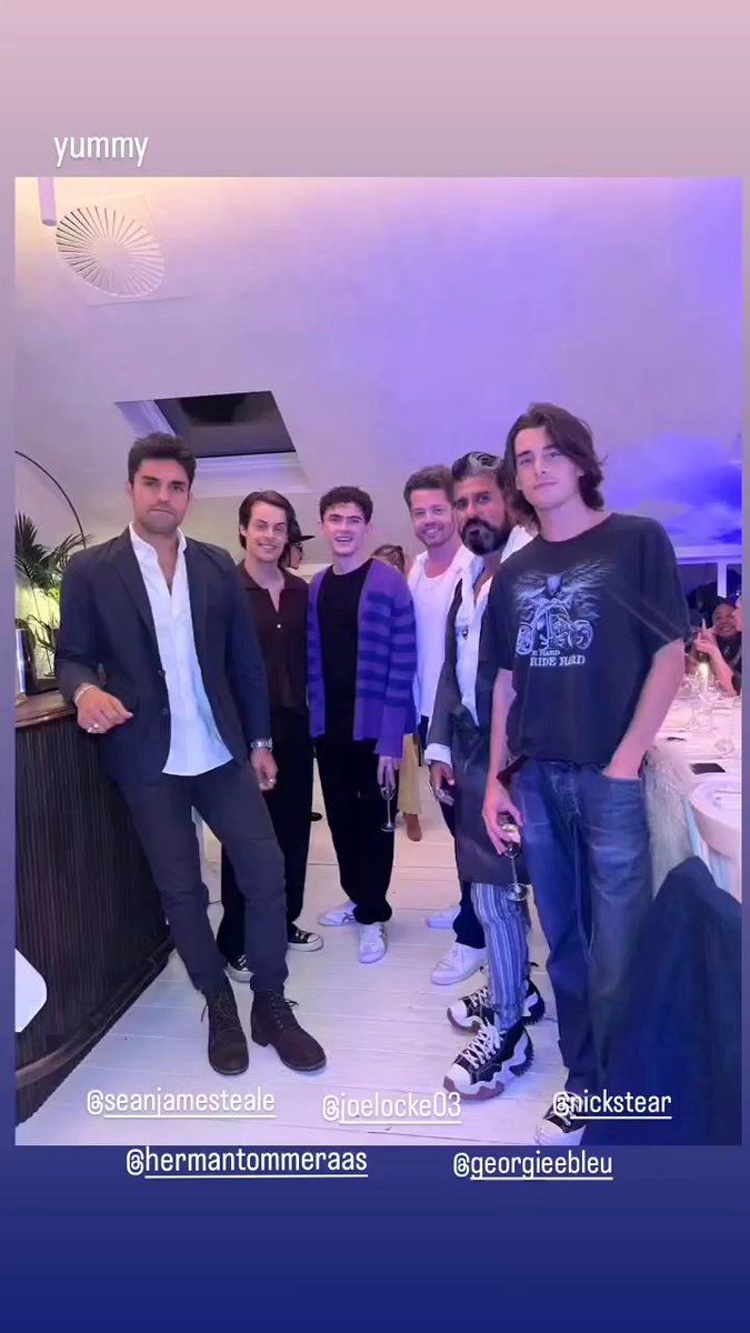 dailyjlocke's tweet photo. joe locke and jenny walser with friends via insta story https://t.co/i8JWkeMLMt