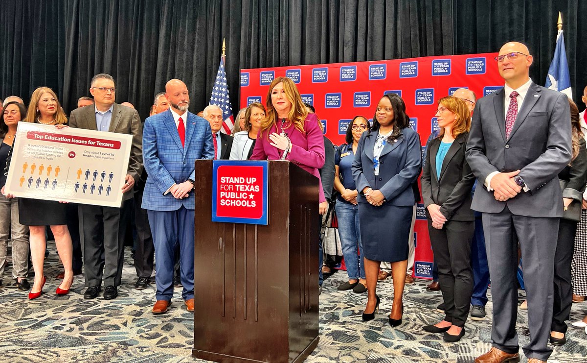Today groups representing parents, school administrators, and school board trustees spoke out at #txEDCON23 against using public education tax dollars to fund private-school subsidies.