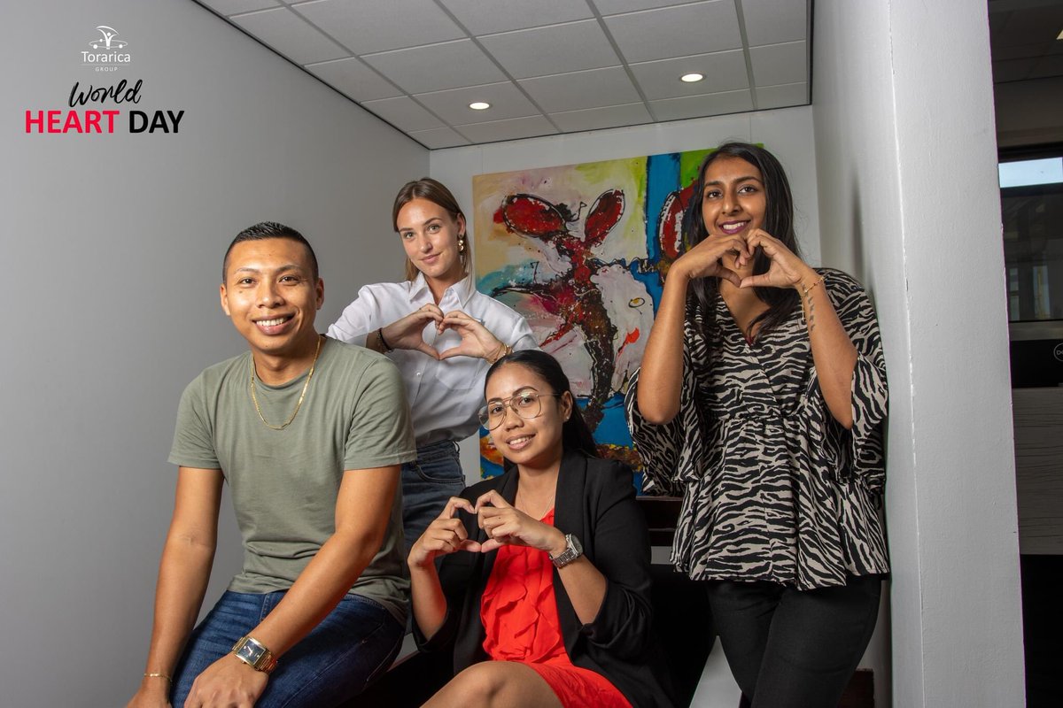 Torarica's tweet photo. The Torarica Group wears RED with pride for World Heart Day! ❤️ On this special day, we raise awareness about the importance of a healthy heart and encourage everyone to make heart-healthy choices. Let's take steps towards a healthier, happier life together. #WorldHeartDay https://t.co/qa6x8uUbTY