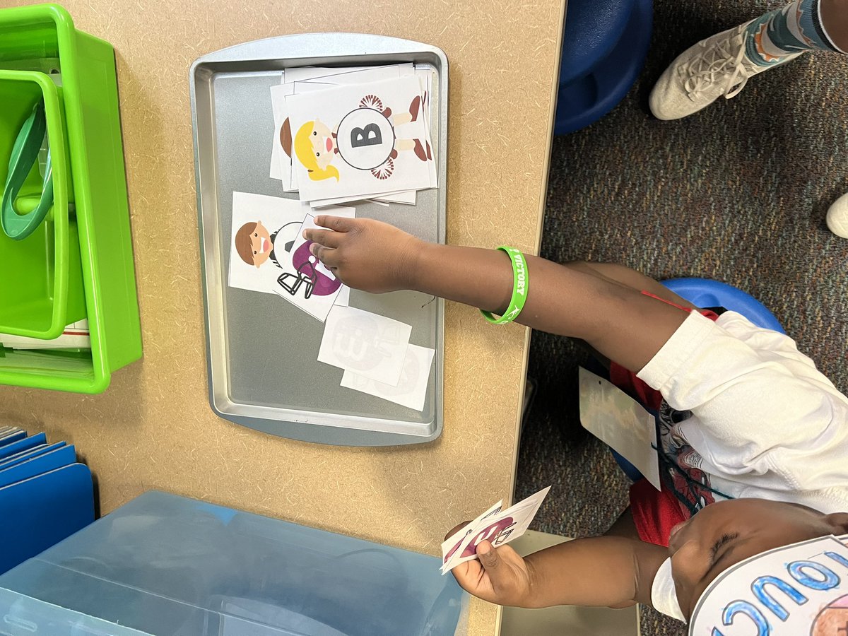 KGnCaffeinated's tweet photo. At literacy centers Ss worked on phonemic and phonetic skills with football learning games #ocpsrys https://t.co/JfjWco3ssp
