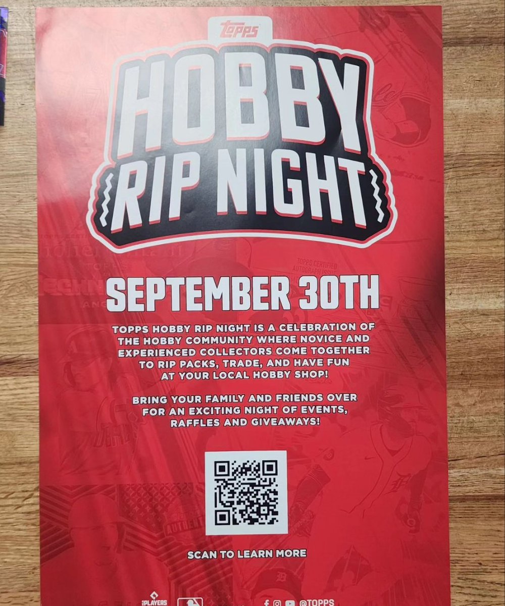 Three_Stars's tweet photo. Join us tomorrow night from 6 - 10 PM in Bloomington!
- in store only product specials
- raffle drawing
- Pack wars
- pizza
- special kids raffle and prizes
@topps #ripparty https://t.co/SPvJvPAHvE