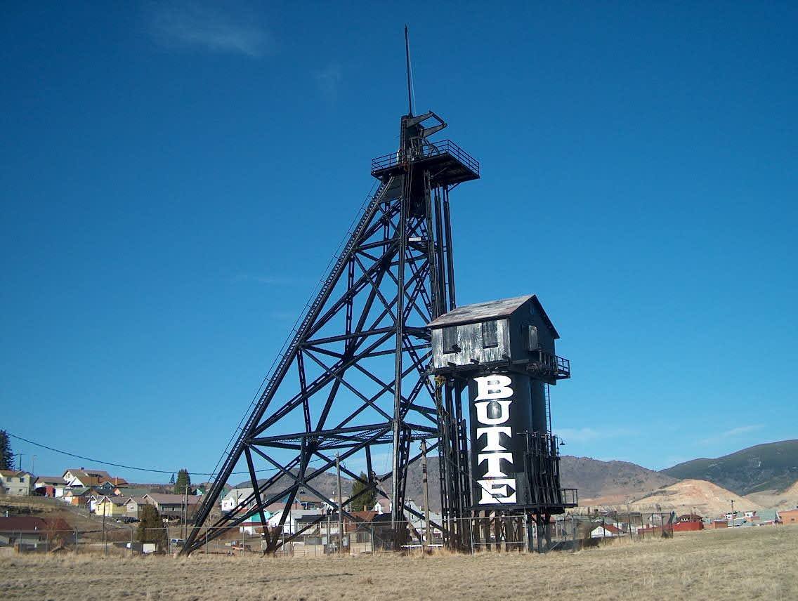 We teach kids about buildings, #machines, and other things that people build. This interesting structure is in Butte, #Montana, the home of the richest hill on earth.