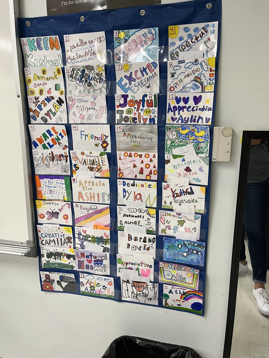 Students using a Capturing Kid’s Hearts strategy to leave affirmations for each other. #CKH
