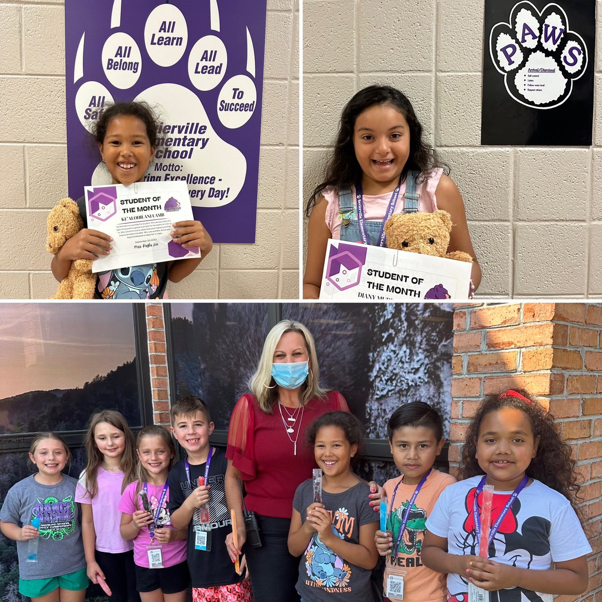 ses_cubs's tweet image. Today we celebrated our first Students of the Month (SOTM) for Sevierville Elementary! We are so proud of each of these students as classroom helpers over the last six weeks in and out of the classroom! Keep up the wonderful work. 💜 #encouragingothers #SOTM #SES