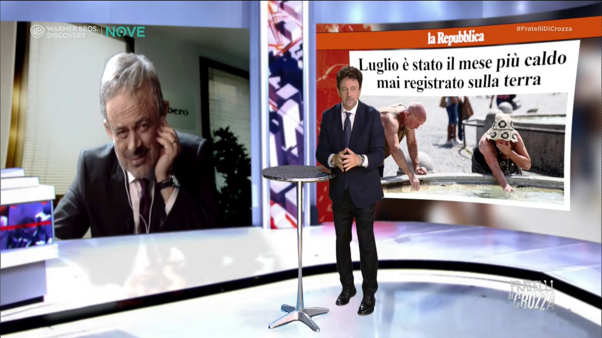 nove's tweet photo. Scambio di opinioni e chiacchierate sui massimi sistemi, quella tra #CrozzaSenaldi e #CrozzaGiambruno è qualcosa che non dovreste perdervi 👌 L’ultima puntata di #FratelliDiCrozza è già su discovey+, non perderti l’appuntamento a venerdì prossimo su @nove! https://t.co/BaYT8FiAzc