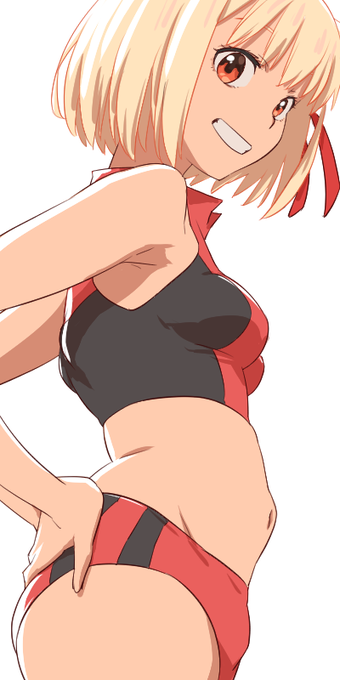 スポーツウェアの千束は何度でも描くよ #リコリコ 