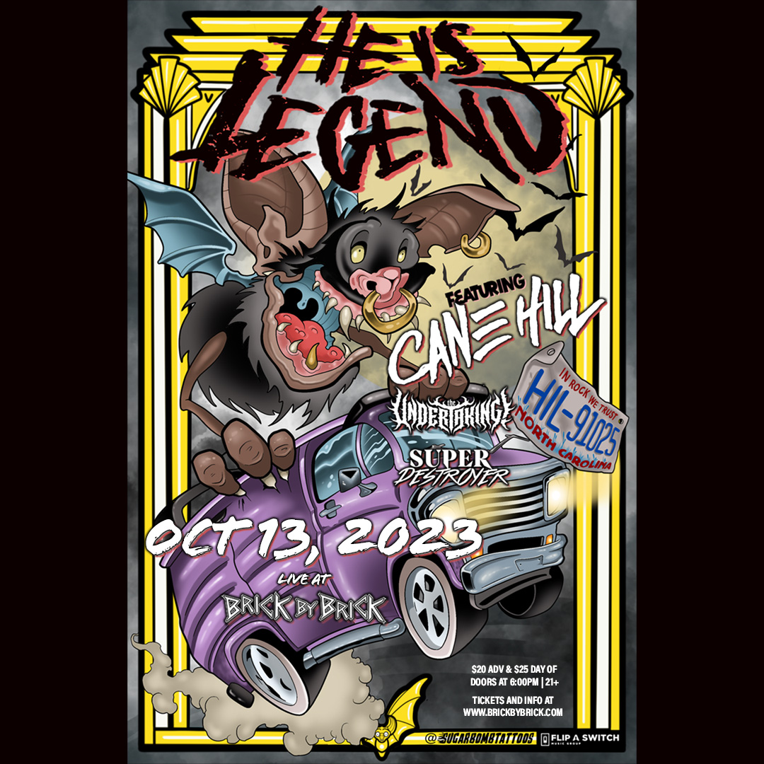 BrickbyBrickSD's tweet photo. Two weeks out ✌️ Don't miss @heislegendnc with @cane_hill @_theundertaking and #SuperDestroyer on October 13th! https://t.co/xYvjYtms2J #LiveAtBxB #HeIsLegend @spinefarm @riserecords @solidstate @mattydoom @Crucialdude @TheSundaySeance https://t.co/KtK9WLIgel