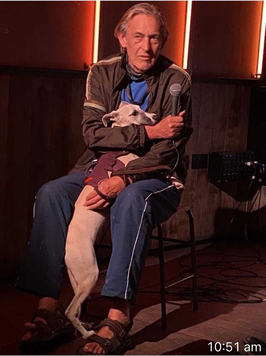 … … … …  from our launch gig tonite for my upcoming new album -Studio Sounds- via @RoughTrade - at The Social, London @sociallondon - Thanx to Everyone who packed The Social for us - Here I was speaking with @TravisElborough aided by my treasured hound … @RAK_Studios