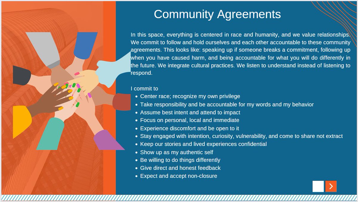 MetaM00's tweet photo. Facilitating a full day equity training requires finesse. You must set the intention and provide a container to hold eachother accountable.
⚖️ @MetaM00 X @Kheoshi
When I'm not on the internet bugging yall, I put in work 💪🏿🤘🏿
#CommunityAgreements
#RacialEquity #BetterWorld ❤️ https://t.co/ksGAwo3o8K