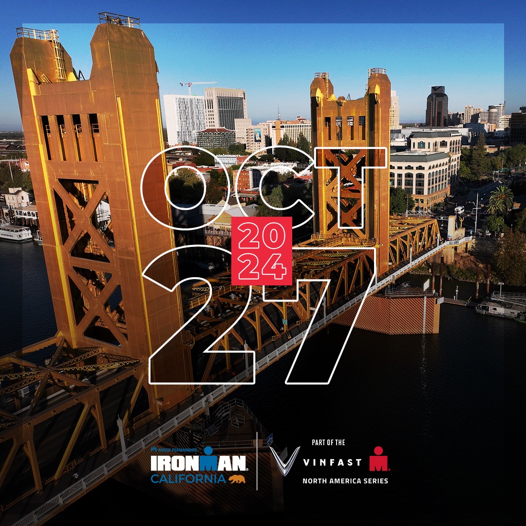 SacSportsCom's tweet photo. IMPORTANT UPDATE for next year's 2024 IRONMAN® California triathlon 🚨
⁠
The 2024 Kaiser Permanente IRONMAN® California triathlon happening in Sacramento, originally scheduled for Oct. 20, 2024, will now be held on Oct. 27, 2024.⁠

More information: https://t.co/coXeAWVXKk. https://t.co/YwW7gnui9C