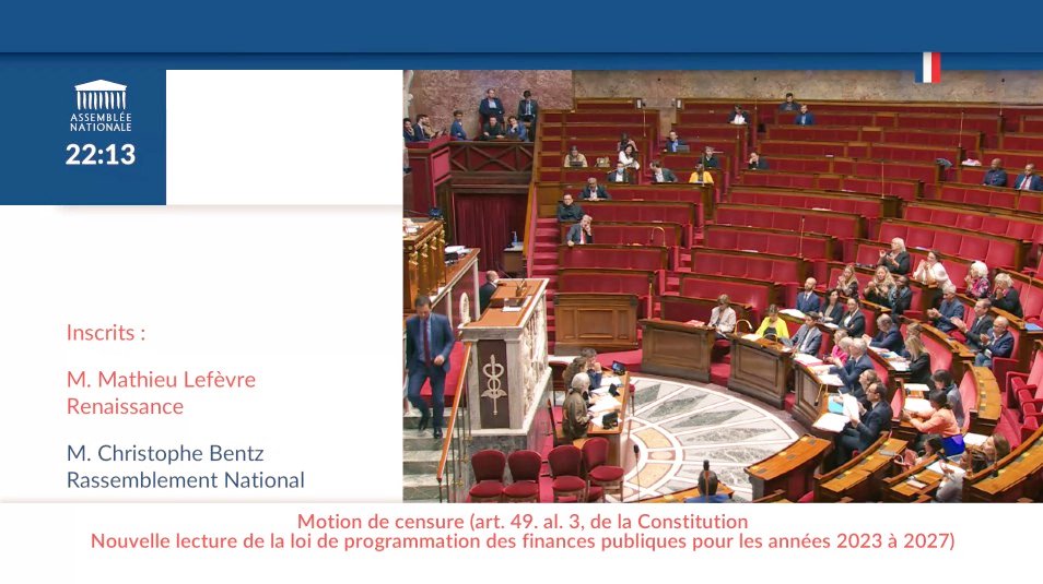 Ils déposent une motion de censure.
Ils prétendent renverser le gouvernement.

Mais... ils sont absents du débat qu'ils ont eux mêmes provoqué.