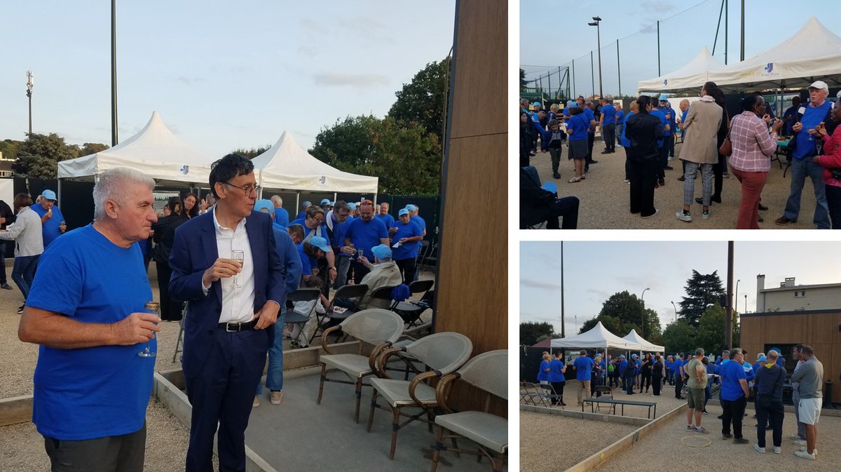 hpmelone's tweet image. L'#ASBR #pétanque fête ajd ses 65 ans
👏 Néné, le plus ancien adhérent, qui a soufflé ses 100🕯️ entouré de sa famille, ses amis &amp;amp; M. le Maire
🙏 aux bénévoles du club pour ses moments de #convivialité
Le #sport c'est la #santé!
#BourglaReine #SportBoule #SemaineBleue
🎂🍾🥂
⚪️👇