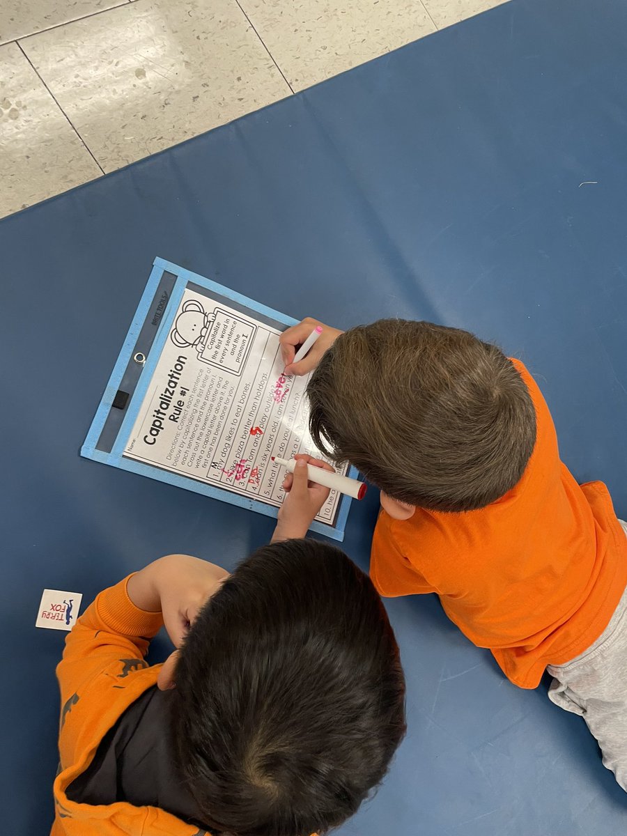 mssarracini's tweet photo. Working hard on our grammar centres this morning! Our grade 1s are learning when to use a capital letter ✏️ https://t.co/3xDa16XknQ