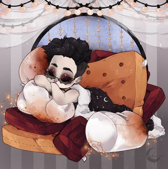    S'MORE NAPS   "If I was tiny I would sleep on a marshmallow" For those who are equal parts soft, sweet, and sleepy~ 1 5 0 Closing 10/1/23 Human or Furry   Comment "CLAIM" for a slot    R•T•s are very appreciated  