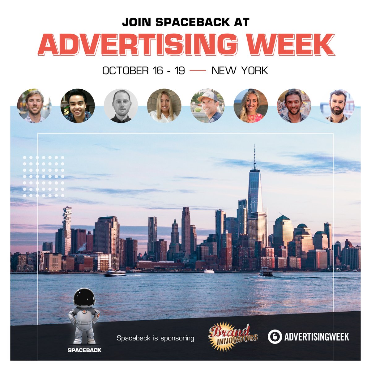 Spaceback's tweet photo. We are thrilled to have such a big presence @advertisingweek this year! In fact, Spaceback is a proud sponsor of both Advertising Week &amp; @BrandInnovators, both just a few weeks away.
Plus, our CEO Casey Saran will be speaking on day 1 of #AWNewYork2023! We hope to see you there! https://t.co/D9vP1nCuvg