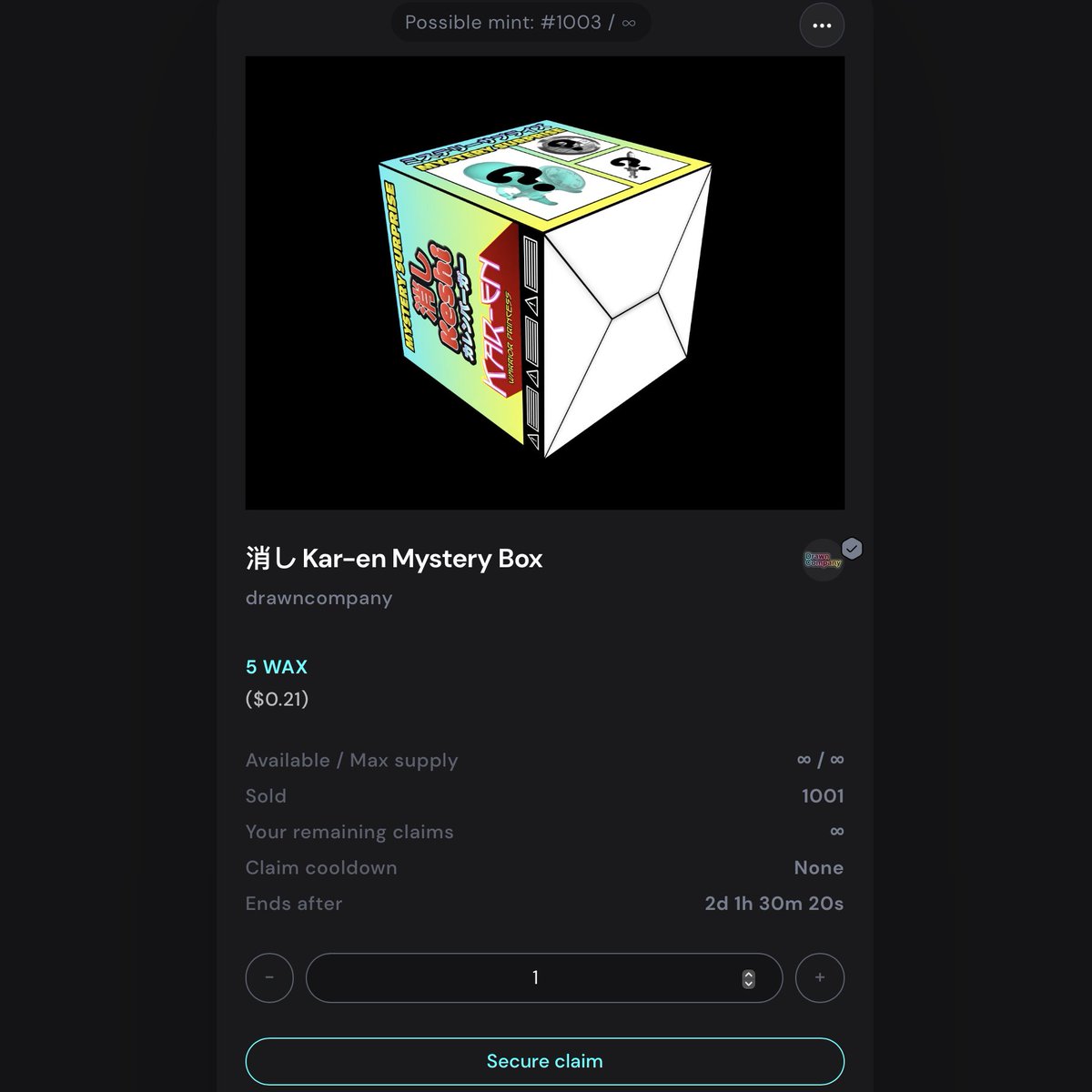 Drawn Company (@funnynftguy) on Twitter photo 1,000+ 消し Keshi Kar-en Packs sold in 2.5 hours! I think we can safely say DC has the most awesome Management Team in the Metaverse/Universe❤️
More Excl. Pocket Money Blendstivals on the way - Winter 2023
Join the fun on <a href="/AtomicHub/">AtomicHub</a> <a href="/nfthiveio/">NFTHive.io</a> <a href="/neftyblocks/">NeftyBlocks</a> Secondary Market! 1,000+ 消し Keshi Kar-en Packs sold in 2.5 hours! I think we can safely say DC has the most awesome Management Team in the Metaverse/Universe❤️
More Excl. Pocket Money Blendstivals on the way - Winter 2023
Join the fun on <a href="/AtomicHub/">AtomicHub</a> <a href="/nfthiveio/">NFTHive.io</a> <a href="/neftyblocks/">NeftyBlocks</a> Secondary Market!