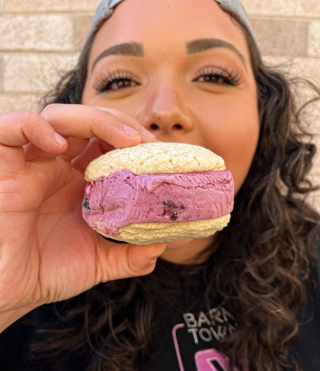 We've got a new Gluten Free Ice Cream Cookie Sandwich flavor....

BLUEBERRY LOVE MUFFIN 🫐 🩵 

This ice cream is so good we could eat a whole pint of it! 

Available while supplies last. 21+