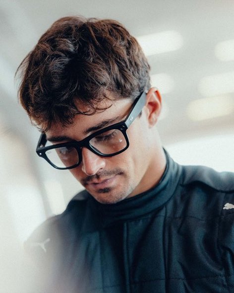 we need to talk about charles leclerc wearing glasses