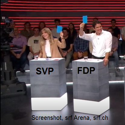 MiniSchwiz's tweet photo. Das sind die beiden Parteien, die ein #Zweiklassensystem für die #Krankenkassen unterstützen und damit das Ziel haben, dem Volk möglichst viele Leistungen zu entziehen.
Wir sind doch nicht blöd!
#srfarena https://t.co/U7tUXneV5g