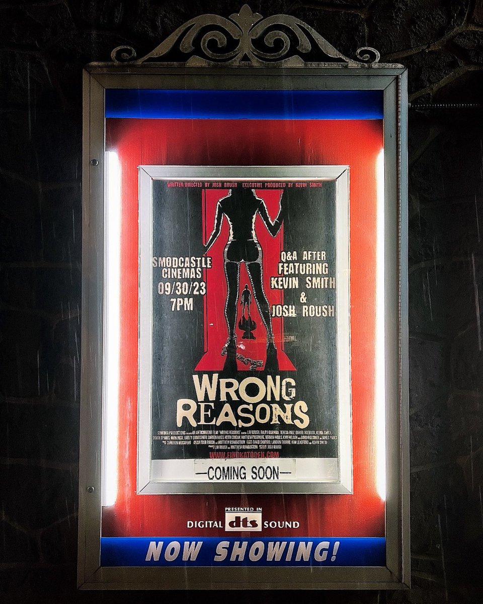 RyanCervasio's tweet photo. Check out Wrong Reasons along with a Q&A featuring @JoshRoush & @ThatKevinSmith tomorrow night at 7PM at @SmodCinemas ! #wrongreasons #smodcastlecinemas #joshroush #kevinsmith #independentfilm #punkrockfilm https://t.co/GXeeblyRsO