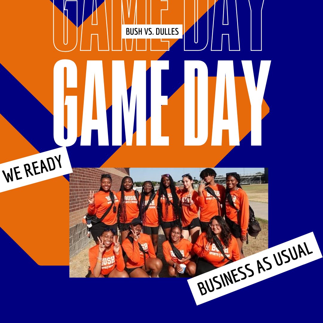 BushSportsMed's tweet photo. The Sports Medicine Team is ready to take on the Vikings! Meet us at Hall Staidum. #TheOrginal #TheTeamBehindTheTeam #BleedBlue #BleedOrange https://t.co/Wsa17QnjHf