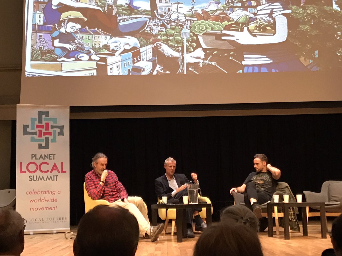 Some shots from some of the stage talks on day 1 of the #PlanetLocalSummit in Bristol from @localfutures_ a brilliant gathering in! And 2 more days :)