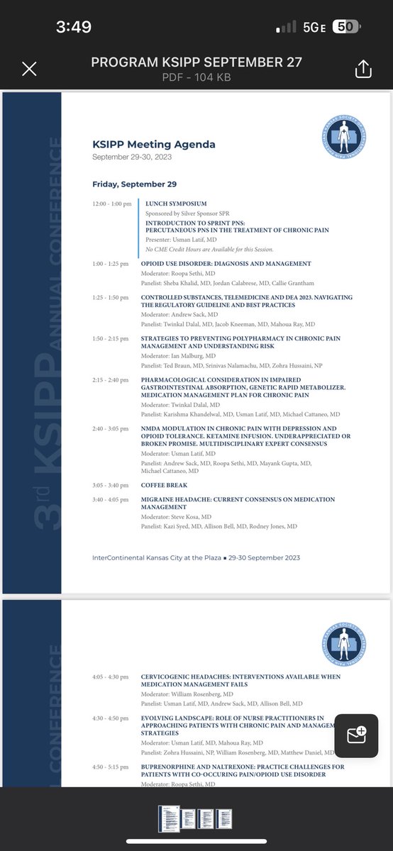 Zohra (@zhussaini2) on Twitter photo So proud to work with amazing <a href="/KU_Anesthesia/">KU Anesthesiology</a> Pain colleagues who lead the way educating our community! Nice way to wrap up #PainAwarenessMonth
#APPMD collaboration So proud to work with amazing <a href="/KU_Anesthesia/">KU Anesthesiology</a> Pain colleagues who lead the way educating our community! Nice way to wrap up #PainAwarenessMonth
#APPMD collaboration
