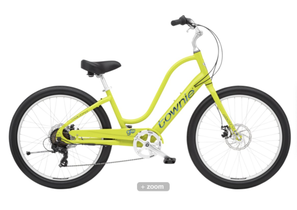 That's an eBike? You bet it is! Stop in to see ALL of the cool eBikes, like this Electra Townie Go! 7D. You are sure to find one your style! ow.ly/Bj2m50PECsh #russellsfitness #ebikes #electrabicycles #towniego