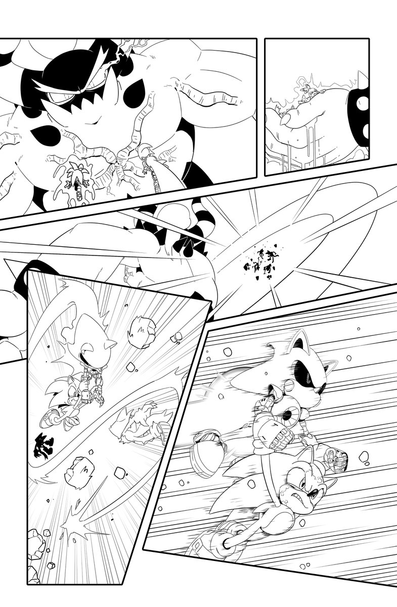Just felt like posting an older issue's linework.
#SonicTheHedgehog #IDW #ComicArt