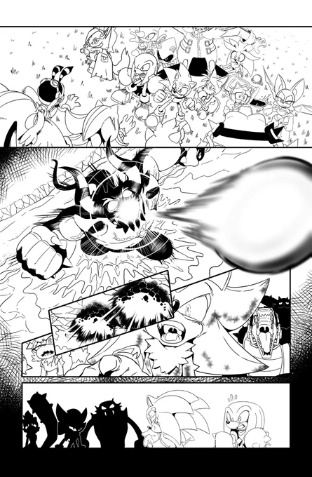 Just felt like posting an older issue's linework.
#SonicTheHedgehog #IDW #ComicArt 
