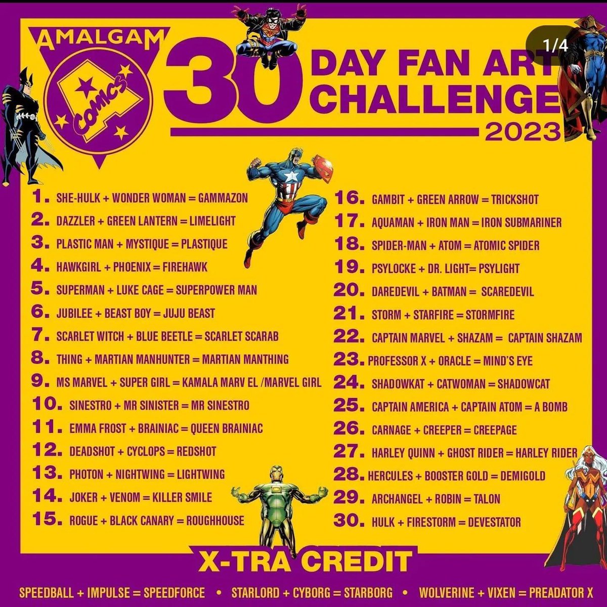 #amalgam2023 30 day challenge x-tra credit from <a href="/projectrooftop/">Project: Rooftop</a> : #vixen + #wolverine = #predatorx

#amalgam
#characterart
#dccomics
#marvelcomics