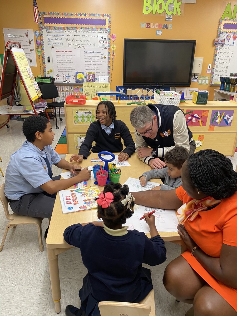 mrrosignano's tweet photo. We had the launch of our Young Men Initiative in hopes of fostering future educators. The purpose of the program is for the young men of Eagle Academy to engage in community service by being a big brother to our young scholars. #earlychildhoodeducation #3K4ALL #PREK4ALL https://t.co/tYUtjHoejK