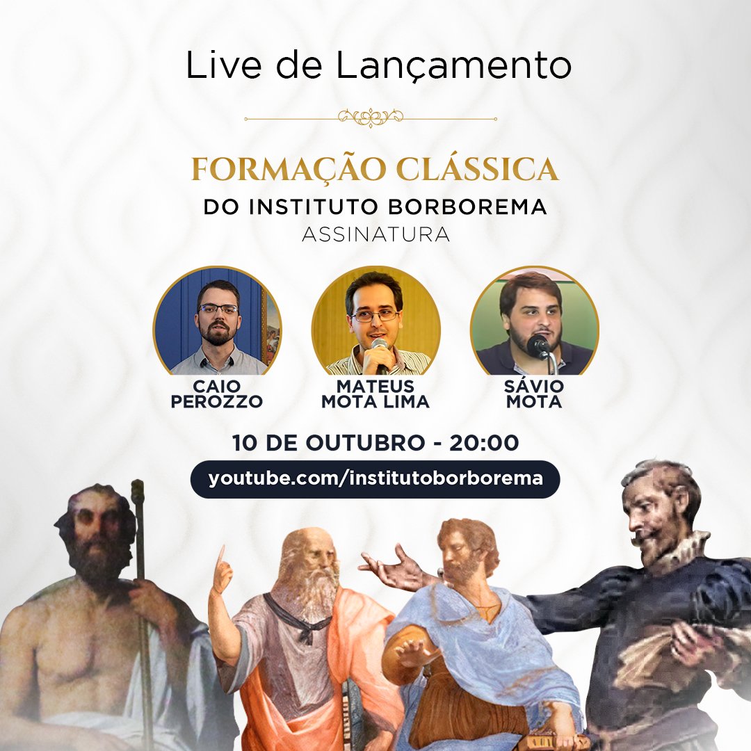 LIVE DE LANÇAMENTO!

No próximo dia 10 de outubro, às 20h, realizaremos a Live de Lançamento da Formação Clássica do IB, uma assinatura que vai deixar a nossa Formação ainda mais acessível a todos.

Faça sua inscrição gratuita p/ receber mais informações:
institutoborborema.com/nova-formacao-…