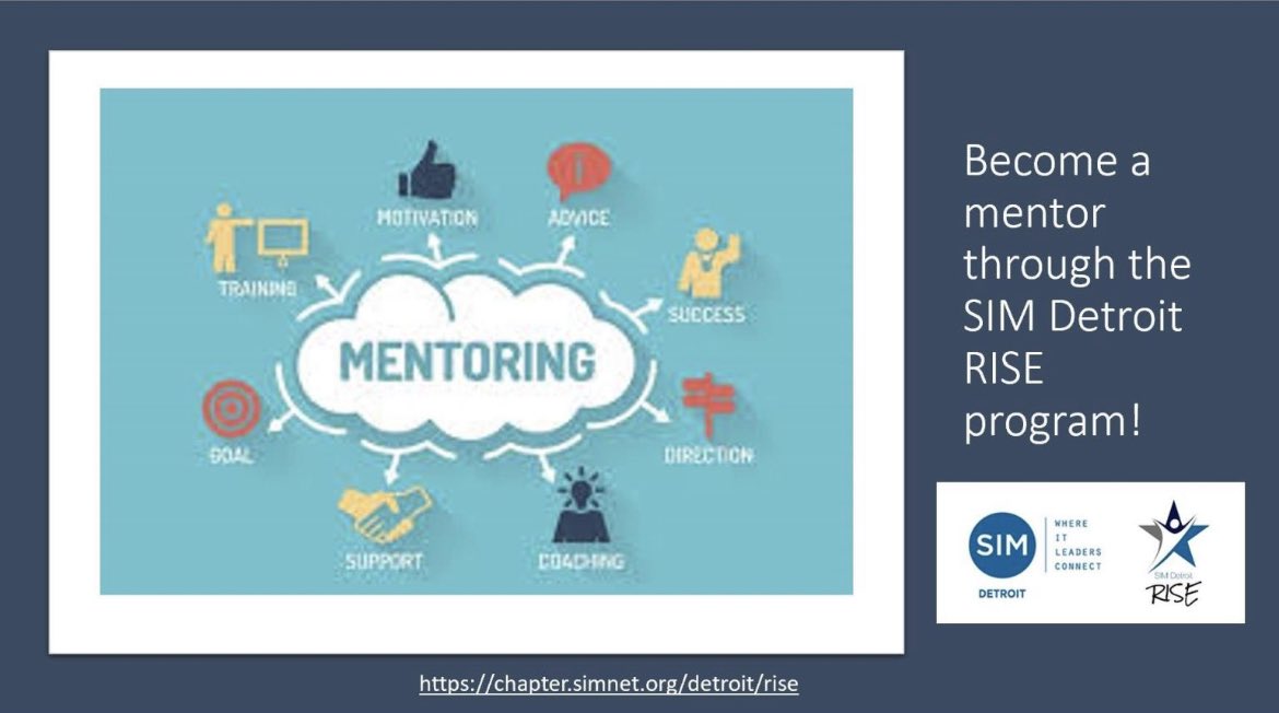 SIMDetroit's tweet photo. Our #Rise program is looking for emerging leaders ready to take the next step with an experienced #mentor &amp; program to challenge your status-quo! 💡🚀Learn more: https://t.co/chbI5ofSI5 #learnandgrow #Detroit #bettertogether #ITintheD #LeadershipDevelopment https://t.co/m9Takb6zi9