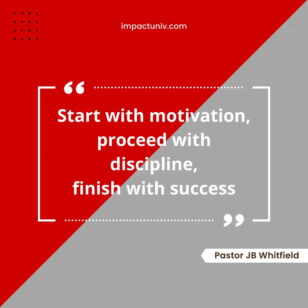 Impact__U's tweet photo. Motivation + Discipline = success. If you're motivated and looking for a place to help you succeed, we have a place for you! We offer classes in Worship, Pastoral Ministry, Counseling, and Theology. And an Executive Leadership Program for pastors. Go to https://t.co/gIRr3X4lqm https://t.co/7rDLax6Qw9