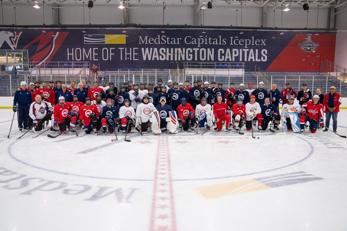 It was nice to break a sweat, meet new people, and see old friends! @Capitals