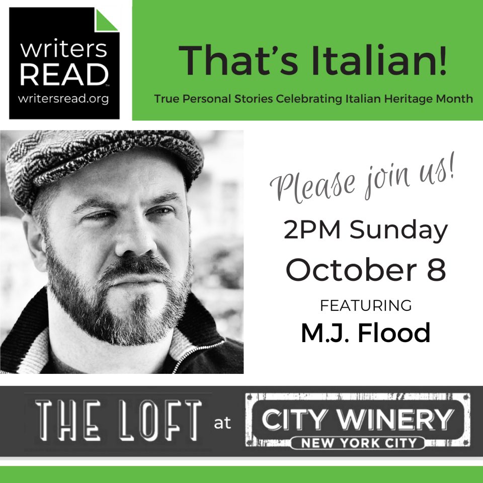 I’m so excited to be performing at the upcoming special @WritersRead event, “That’s Italian!” @CityWineryNYC! I’m reading a piece called “Italian, by Proxy” Tix here utm.io/uf2kd