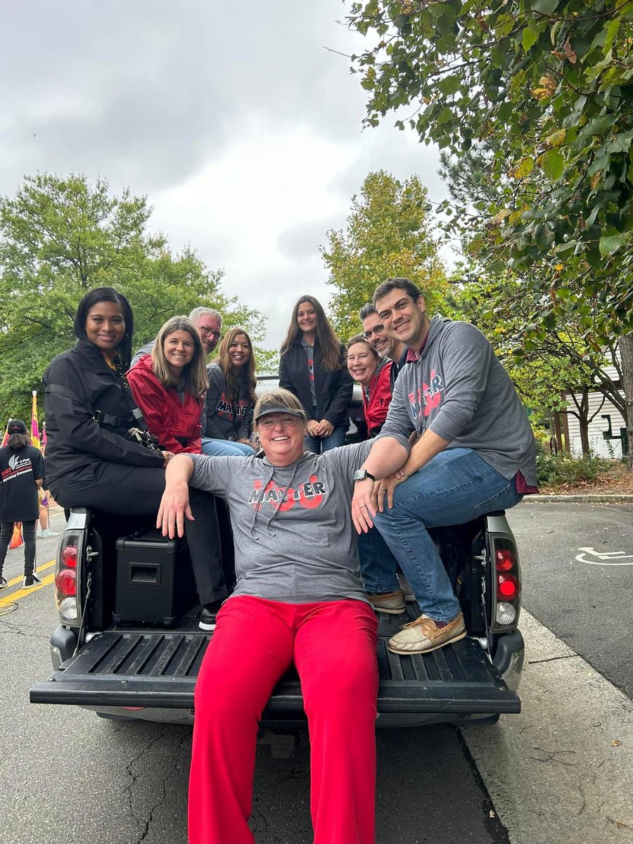 Can you spot Dr Farrish in the Homecoming Parade? Go Madison Pyramid!!