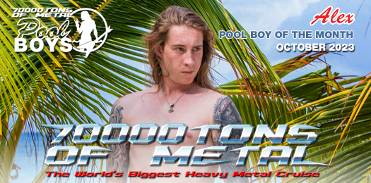 70000tons's tweet photo. Download the October 2023 #70000TONS OF METAL #PoolTeam #PoolGirl #PoolBoy Of The Month wallpaper calendar - https://t.co/Up8zTyq6H0 #MetalCruise #MetalChick https://t.co/cY5NKpsWeG