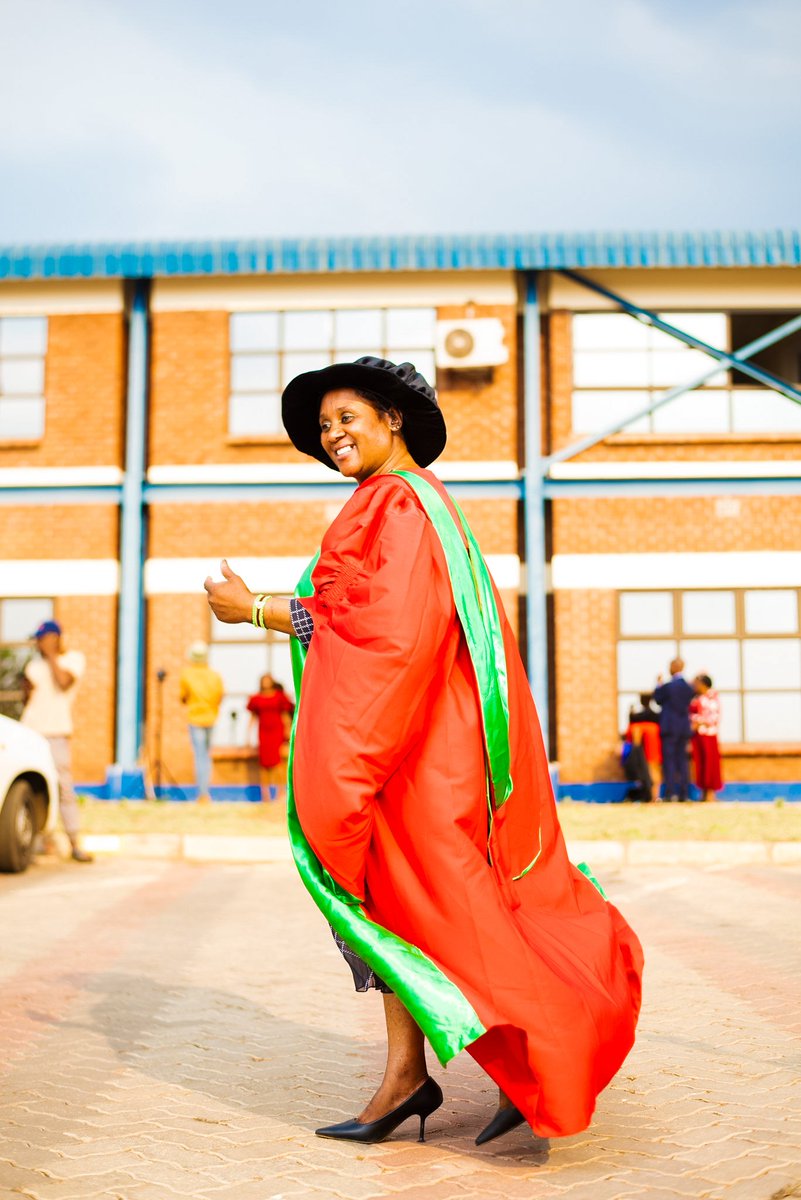 MakubazaThando's tweet photo. Graduating with a Doctorate today is a sign that there are nolimits to what l can archieve as a black African women. I will utilize the knowledge obtained to do more gender related advocacy.
#Doctorate
#DrBae
#GenderCde https://t.co/lbQECNNB8s