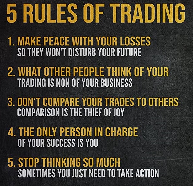 Momentrade's tweet image. Building your own trading rules is like crafting your trading compass. 🧭✨ Start by defining your risk tolerance, setting clear goals, and creating a strategy that suits YOU. Remember, it&apos;s YOUR journey, so tailor those rules to fit like a glove. #TradingRules #YourPath