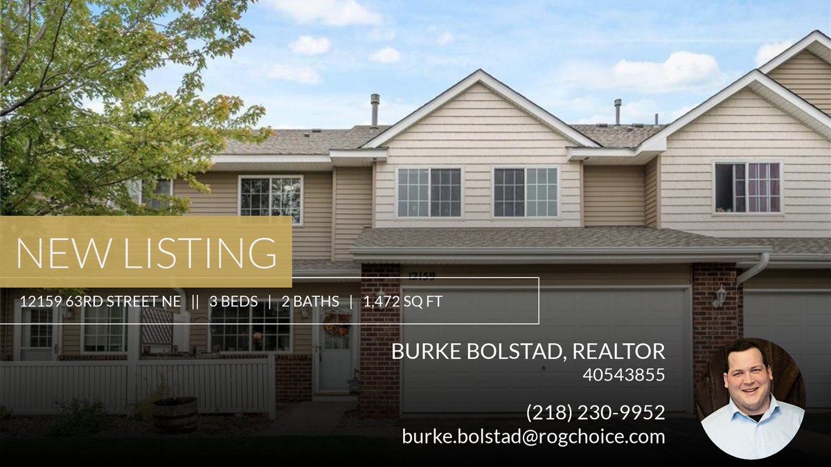 Burke_12's tweet photo. 📍 New Listing 📍 Take a look at this fantastic new property that just hit the market located at 12159 63rd Street Ne in Otsego. Reach out here or at (218) 230-9952 for more information

#Realtor #HomeSeller #MNrealEstate #Home... https://t.co/LdT2hYvUuB https://t.co/bNCNfFqmnK