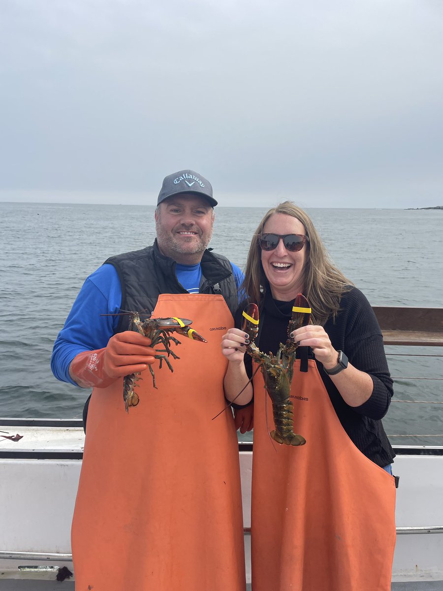 balls847's tweet image. Out of the mountains and onto a Lobsta Boat 🦞 #MaineLobsta