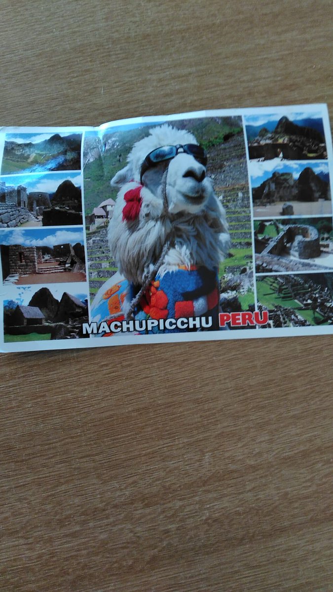 Over a year later and our postcard from Cusco finally makes it to Ireland! Where on earth did this alpaca get to!?