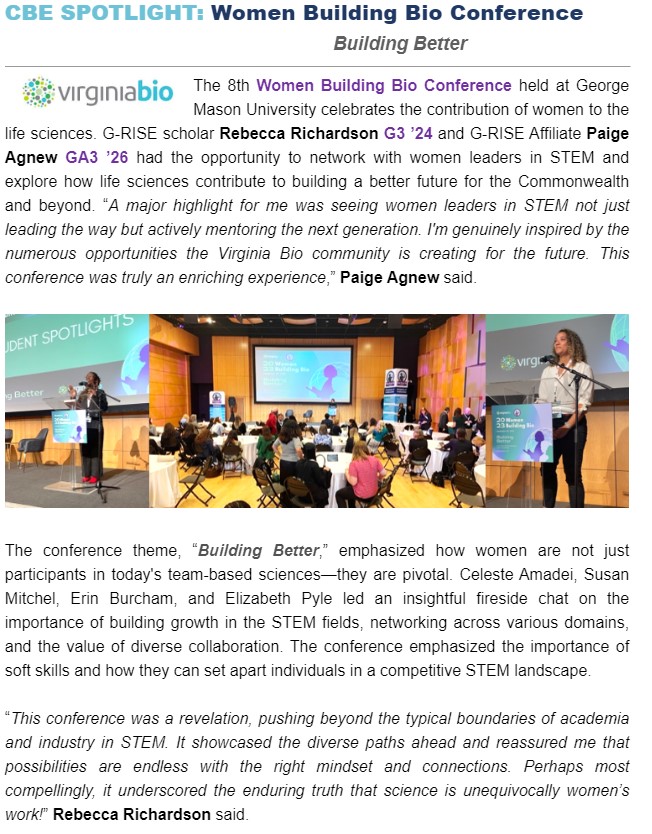 We know her! Congratulations to Paige on a fantastic presentation at the Women Building Bio Conference👏👏