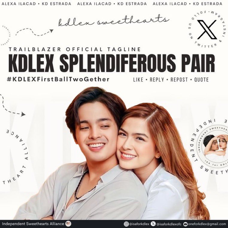 It's X Party Time!

Official Tagline:

KDLEX SPLENDIFEROUS PAIR

#KDLEXFirstBallTwoGether
#KdLex

TP Reminders: 
- No numbers 
- Minimum of three words per tweet
- No emojis
- No all caps

Kindly drop the tag if you see this tweet. Thank you! 

REPLY | RETWEET | QRT